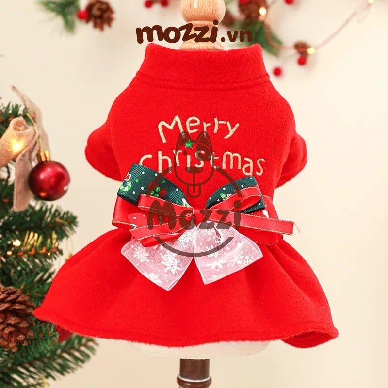 Đầm xòe Noel Merry Christmas