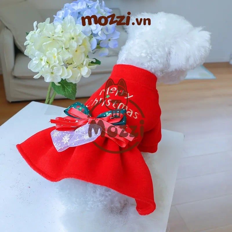 Đầm xòe Noel Merry Christmas