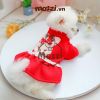 Đàm xòe Noel hình thỏ trắng