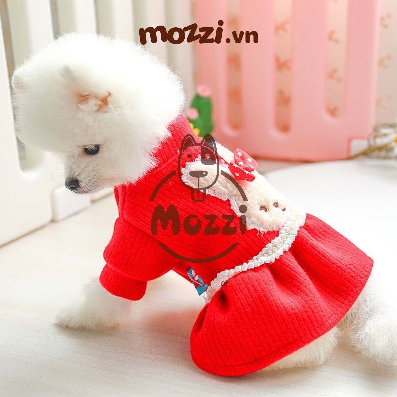 Đàm xòe Noel hình thỏ trắng