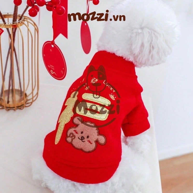 Áo nỉ Tết Rich Lucky chữ vàng