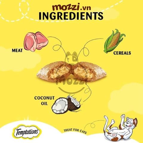 Snack cho mèo Bánh thưởng Temptations gói 30gr