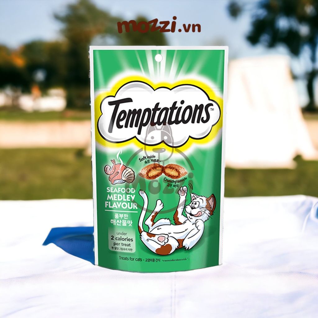 Snack cho mèo Bánh thưởng Temptations gói 30gr