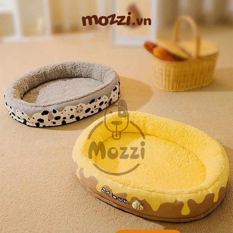 Nệm Thảm cho chó mèo bông mềm Bee and Milk tháo rời siêu lớn