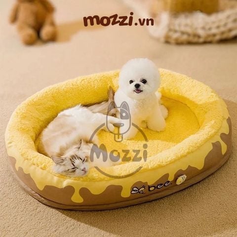  Nệm Thảm cho chó mèo bông mềm Bee and Milk tháo rời siêu lớn 