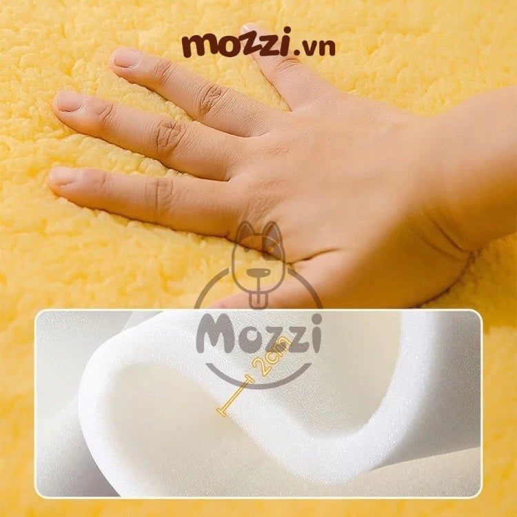 Nệm Thảm cho chó mèo bông mềm Bee and Milk tháo rời siêu lớn