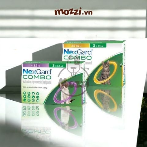  Nhỏ gáy tẩy giun ve rận bọ chét Nexgard Combo thay thế Broadline cho mèo 