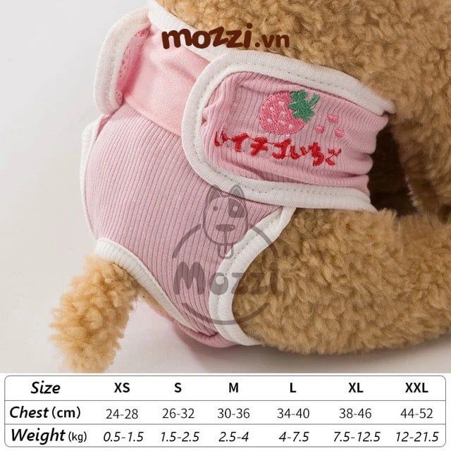 Tã bỉm quần vải dán Hipidog cho chó Cái