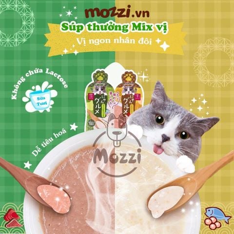  Súp thưởng cho mèo Cattyman mix vị gói 60gr 