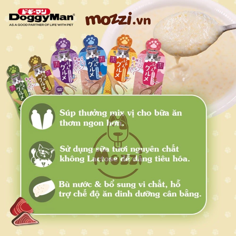 Súp thưởng cho mèo Cattyman mix vị gói 60gr
