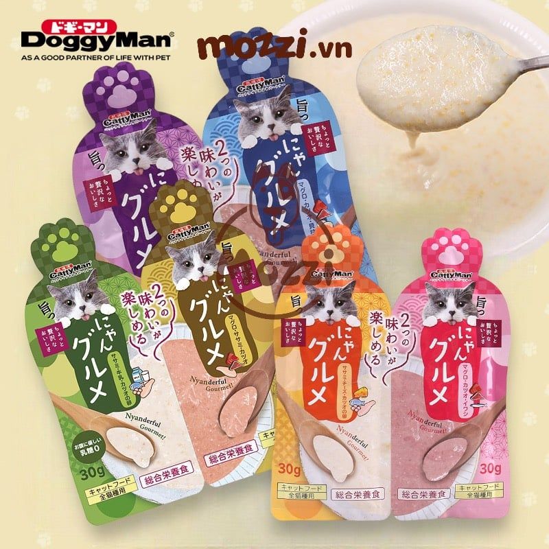 Súp thưởng cho mèo Cattyman mix vị gói 60gr