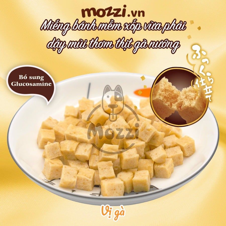 Snack cho chó Viên mềm DoggyMan SAYA vị Gà Bò Gan Rau củ gói 100g