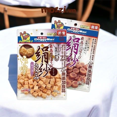 Snack cho chó Viên mềm DoggyMan SAYA vị Gà Bò Gan Rau củ gói 100g