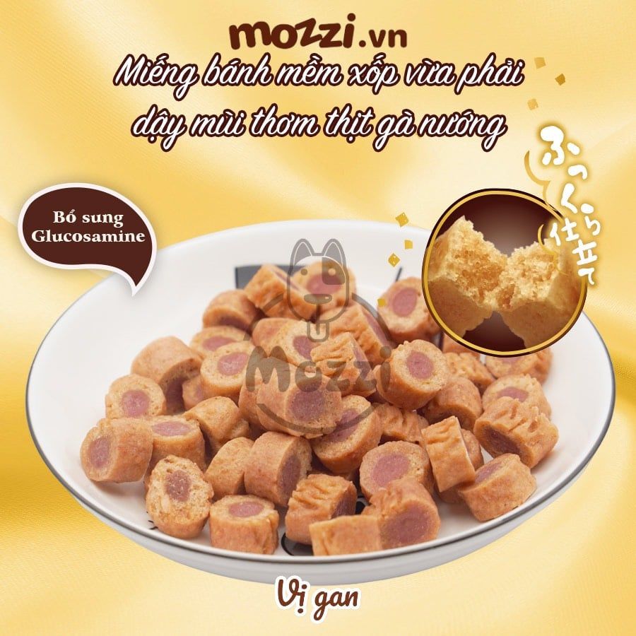 Snack cho chó Viên mềm DoggyMan SAYA vị Gà Bò Gan Rau củ gói 100g