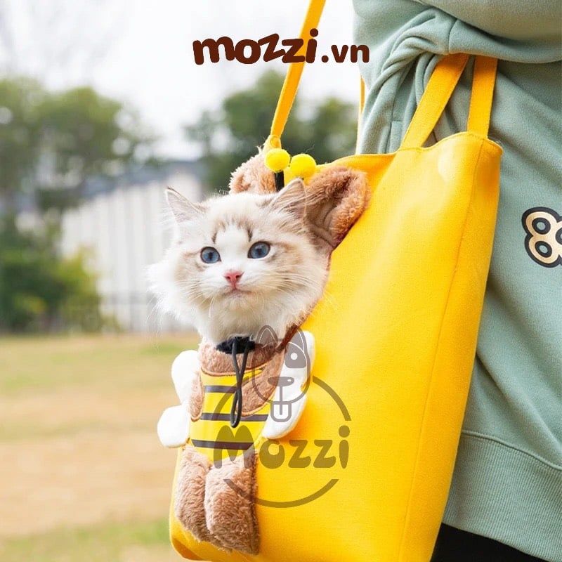 Balo Túi đựng chó mèo TOTE vải hở đầu dễ thương