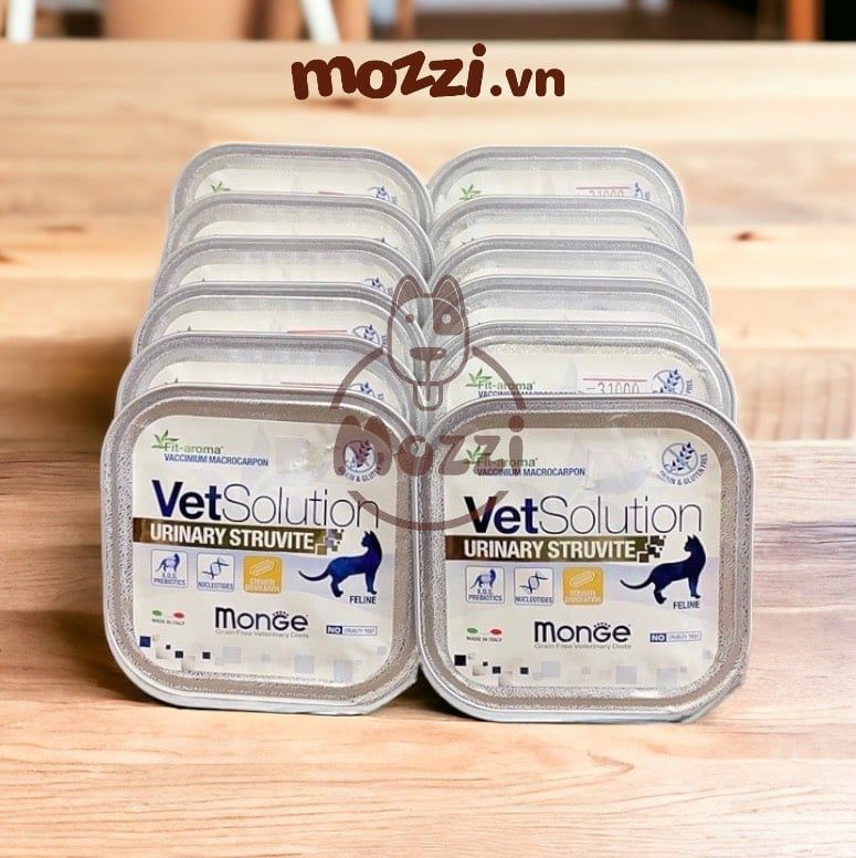 Pate cho mèo Monge Vetsolution Urinary Struvite Ngừa sỏi tiết niệu