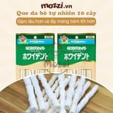  Snack cho chó Que gặm DoggyMan da bò sáp ong xoắn đôi sữa dê sạch răng thơm miệng 