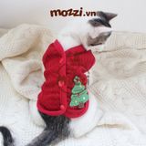  Áo Minisize Cardigan len thêu nổi có nút bấm 