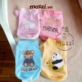  Áo Cổ lọ Tay bèo in hình Petstyle 