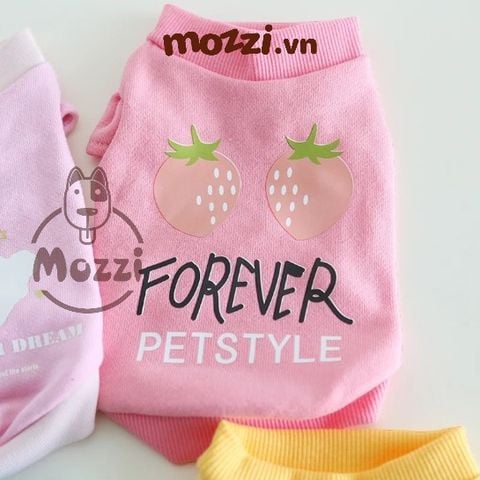 Áo Cổ lọ Tay bèo in hình Petstyle