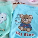  Áo Cổ lọ Tay bèo in hình Petstyle 