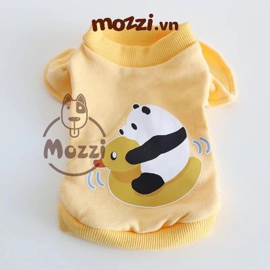 Áo Cổ lọ Tay bèo in hình Petstyle