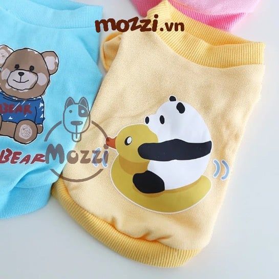 Áo Cổ lọ Tay bèo in hình Petstyle
