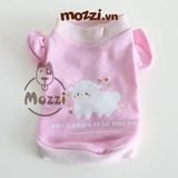  Áo Cổ lọ Tay bèo in hình Petstyle 