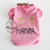  Áo Cổ lọ Tay bèo in hình Petstyle 