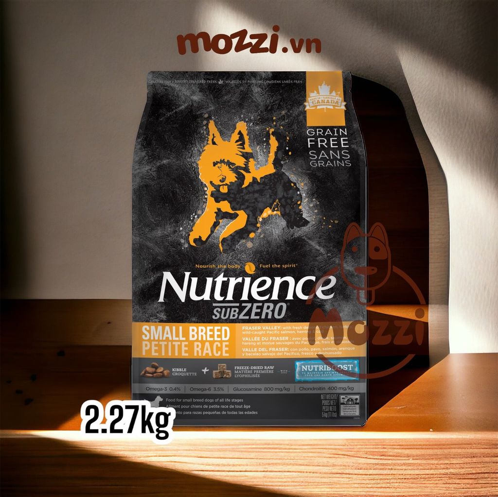 Thức ăn hạt Nutrience Subzero vị gà tây cá biển và rau củ cho chó mèo [0.5kg - 1.8kg - 5kg]