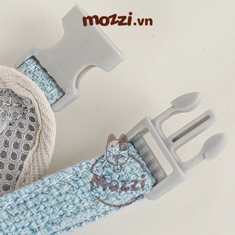 DoHa Dây dắt yếm ngực hình mặt gấu cho chó mèo