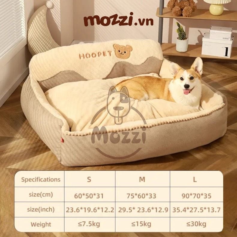 Nệm Thảm cho chó mèo Hoopet Bông mềm gối đầu cao