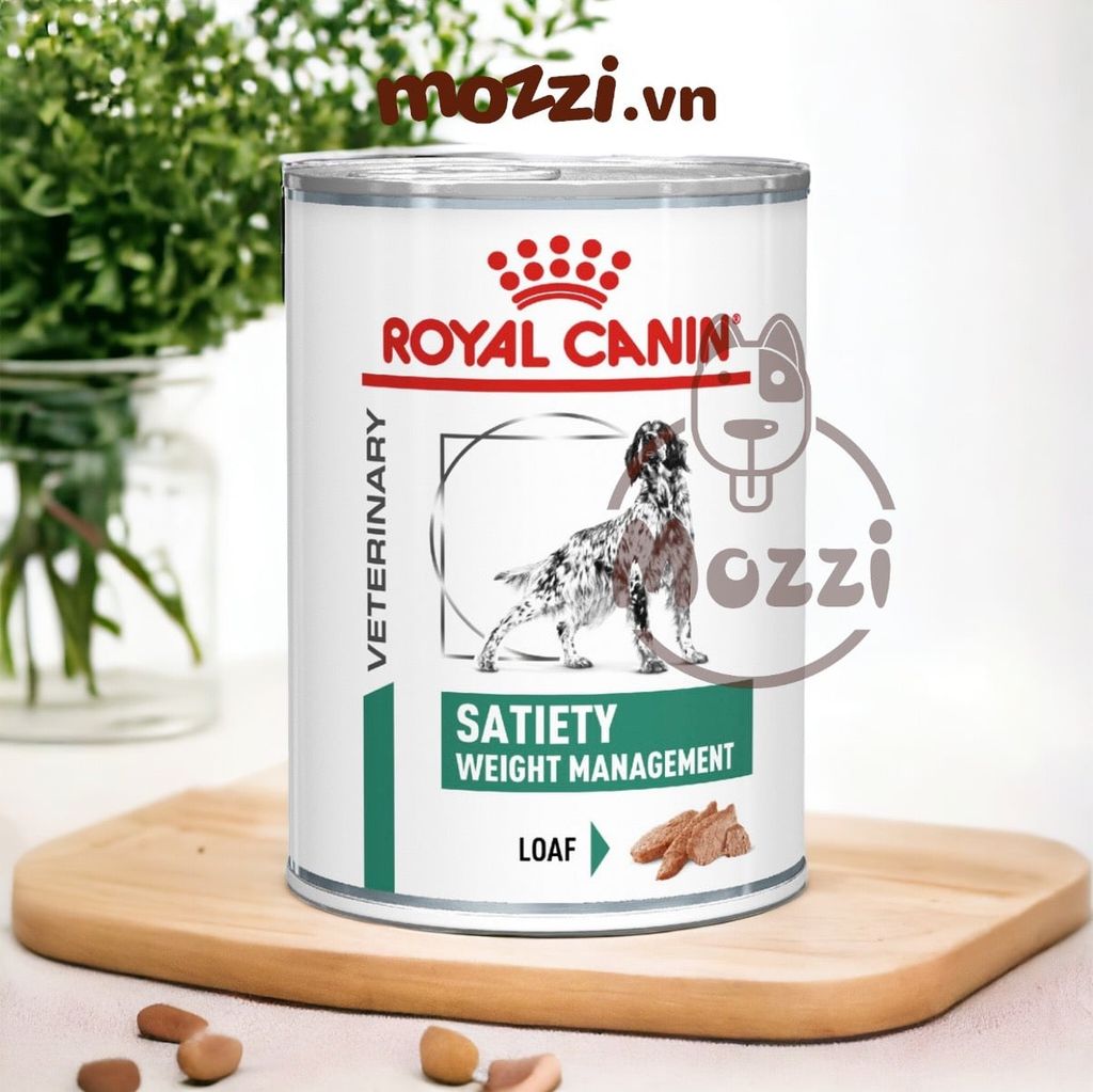 Pate cho chó Royal Canin Satiety Weight Management Lon 410gr cho chó thừa cân