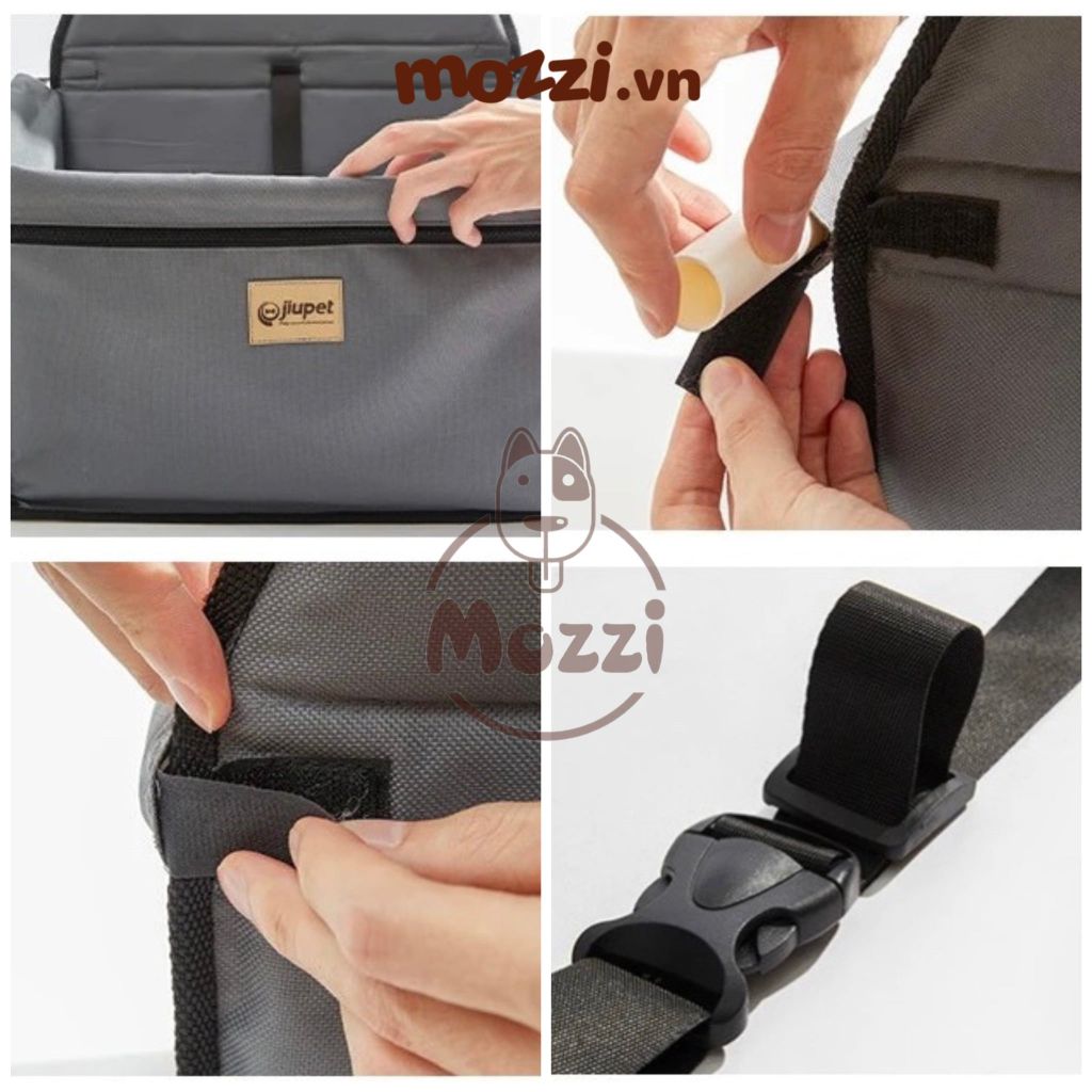 Cũi nệm ngồi ô tô hình gấu