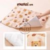 Thảm nệm lót chuồng hình Gấu màu Be