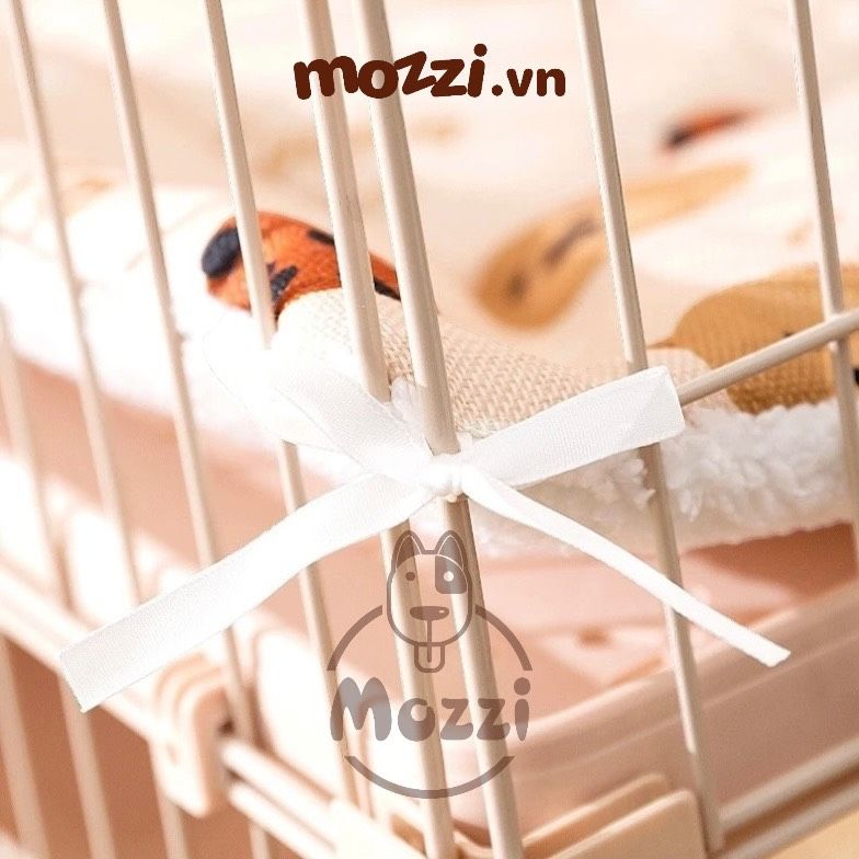 Thảm nệm lót chuồng hình Gấu màu Be