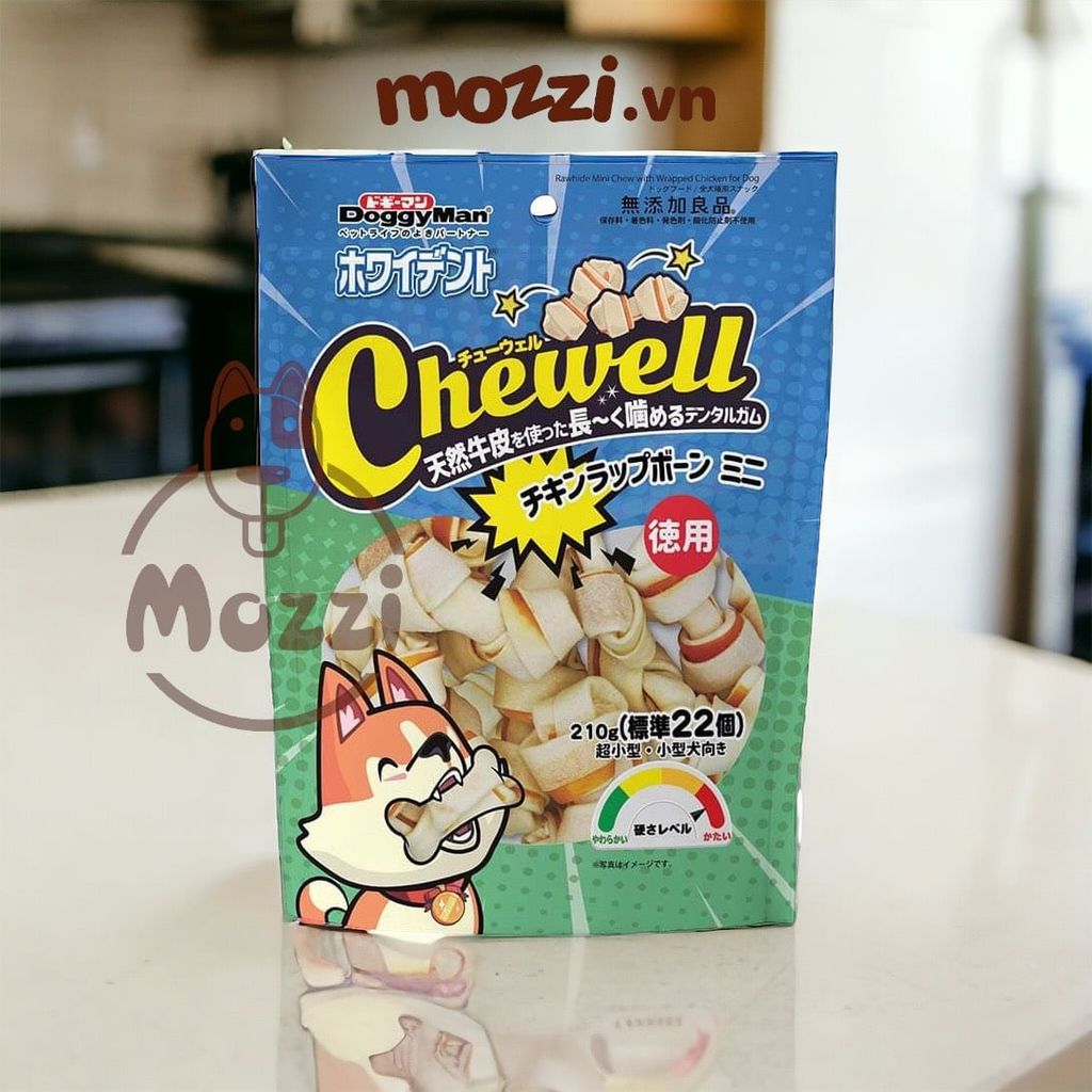 Snack cho chó DoggyMan Bánh xương Donut da bò phủ kẹp cuốn thịt gà
