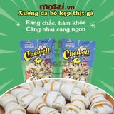  Snack cho chó DoggyMan Bánh xương Donut da bò phủ kẹp cuốn thịt gà 