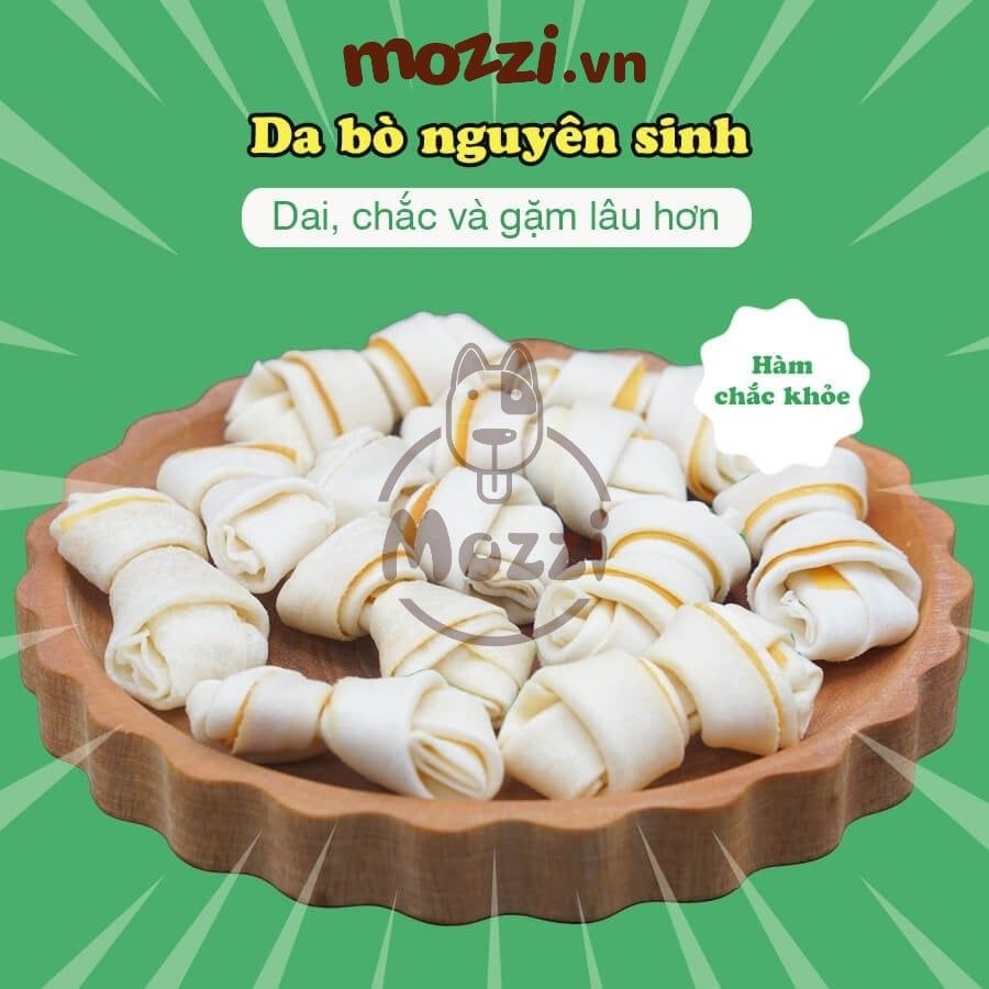 Snack cho chó DoggyMan Bánh xương Donut da bò phủ kẹp cuốn thịt gà