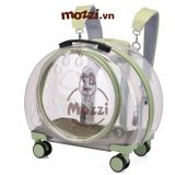  Vali kéo hình bàn chân trong suốt 43x26x40cm cho chó mèo 