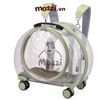 Vali kéo hình bàn chân trong suốt 43x26x40cm cho chó mèo