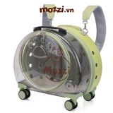  Vali kéo hình bàn chân trong suốt 43x26x40cm cho chó mèo 