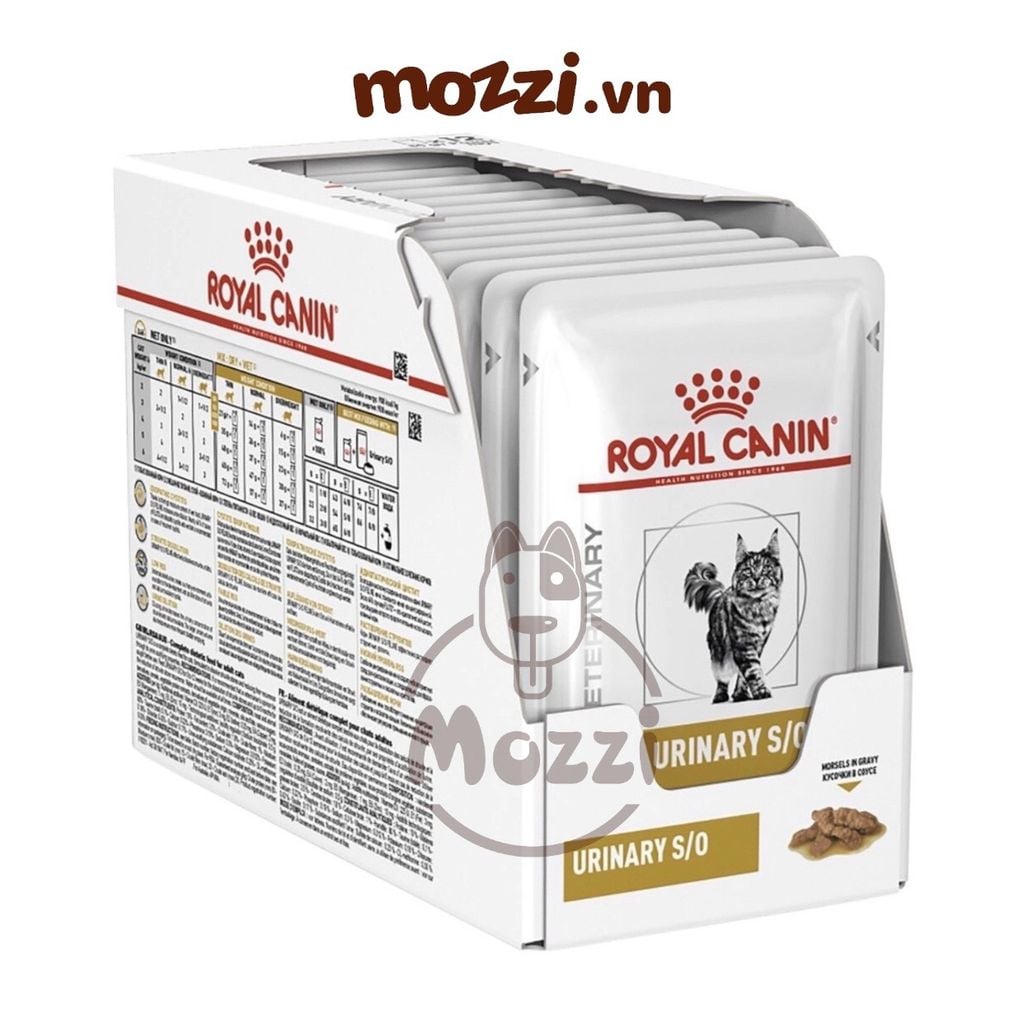 Pate cho chó mèo bệnh thận Urinary S/O Royal Canin gói 85gr