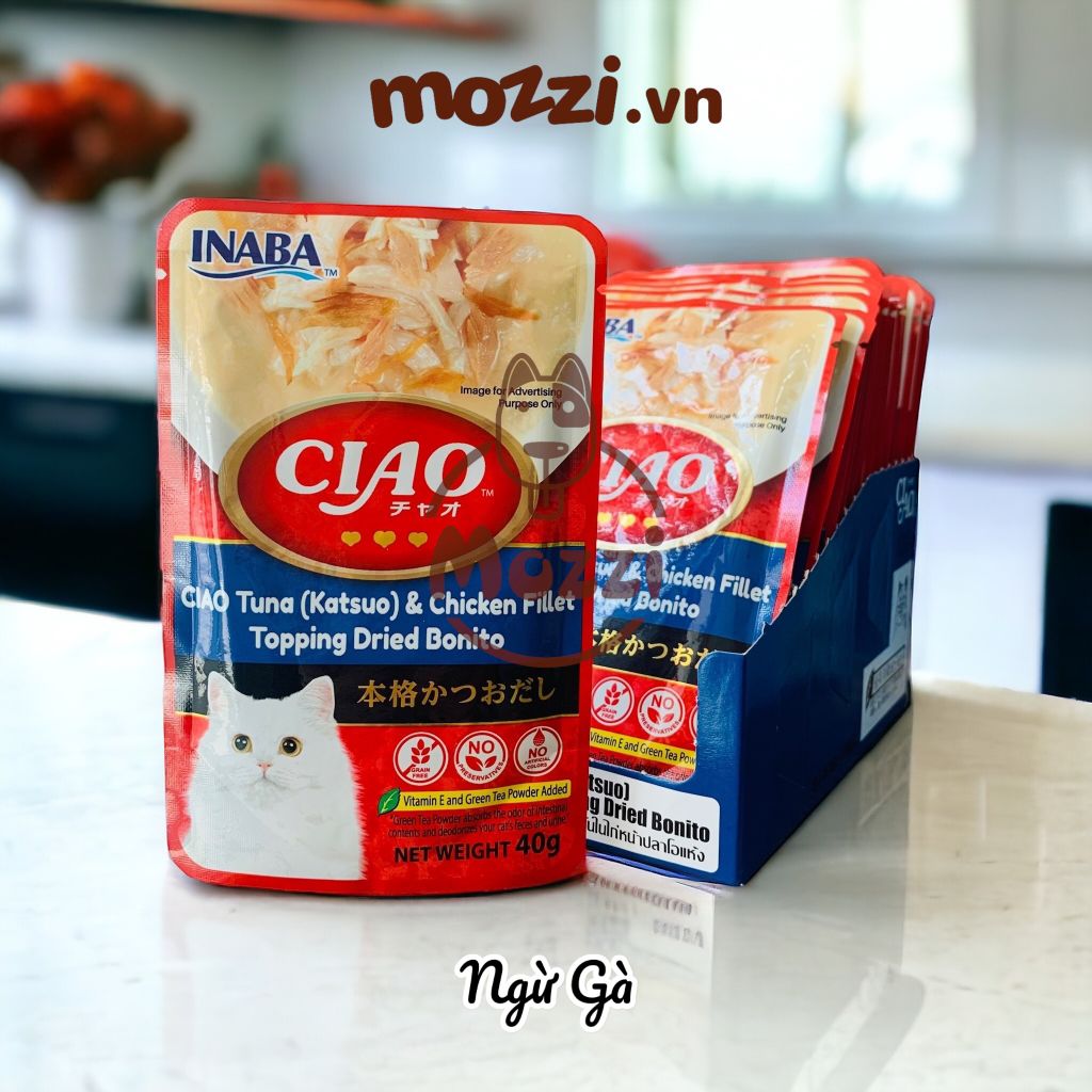 Pate cho mèo Ciao Gói 40gr