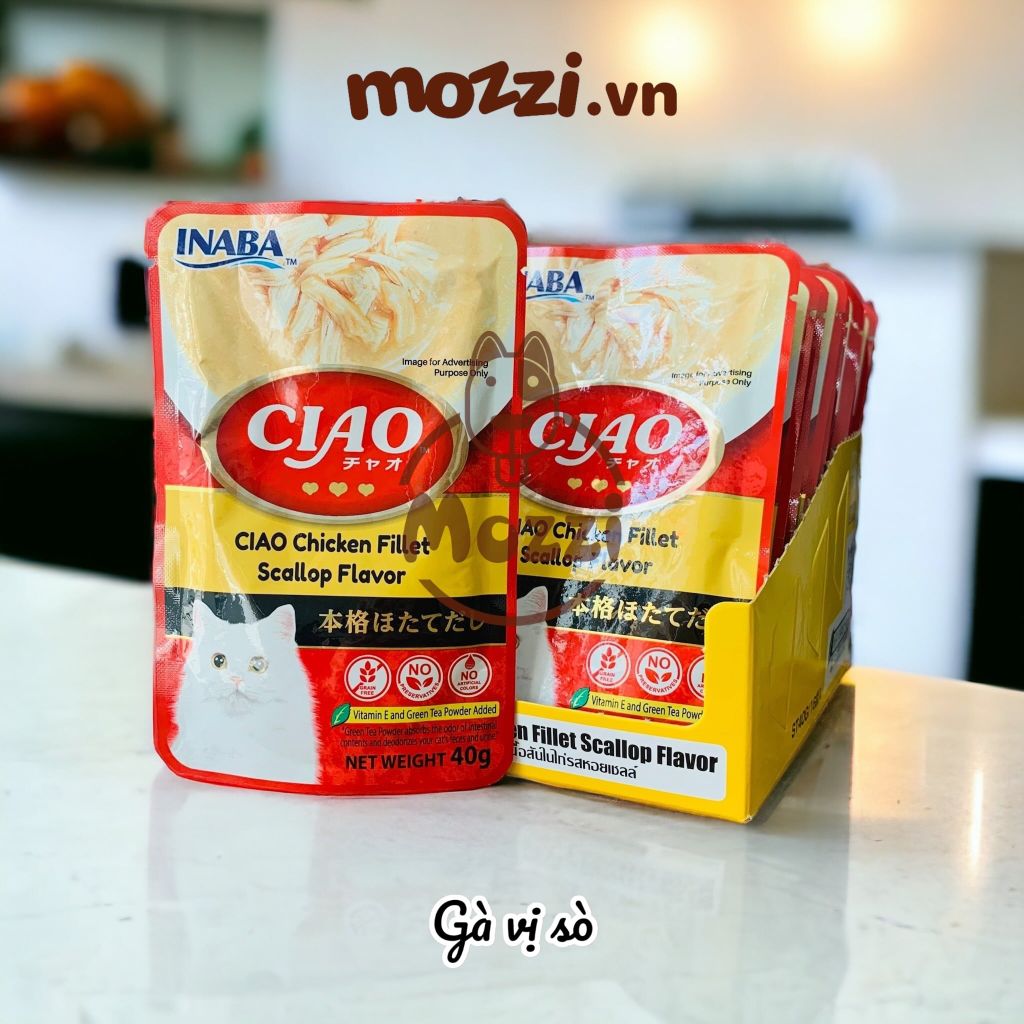 Pate cho mèo Ciao Gói 40gr