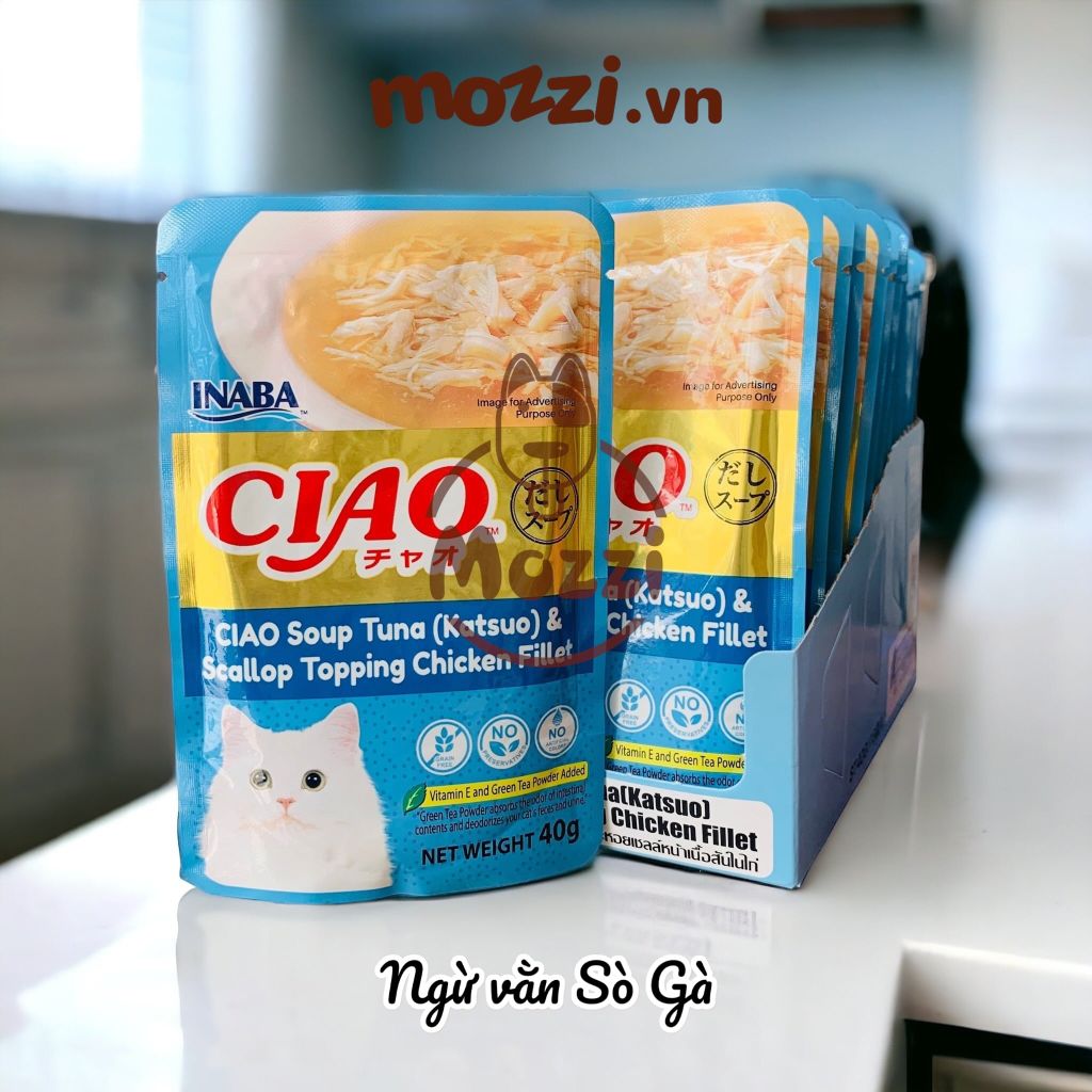 Pate cho mèo Ciao Gói 40gr
