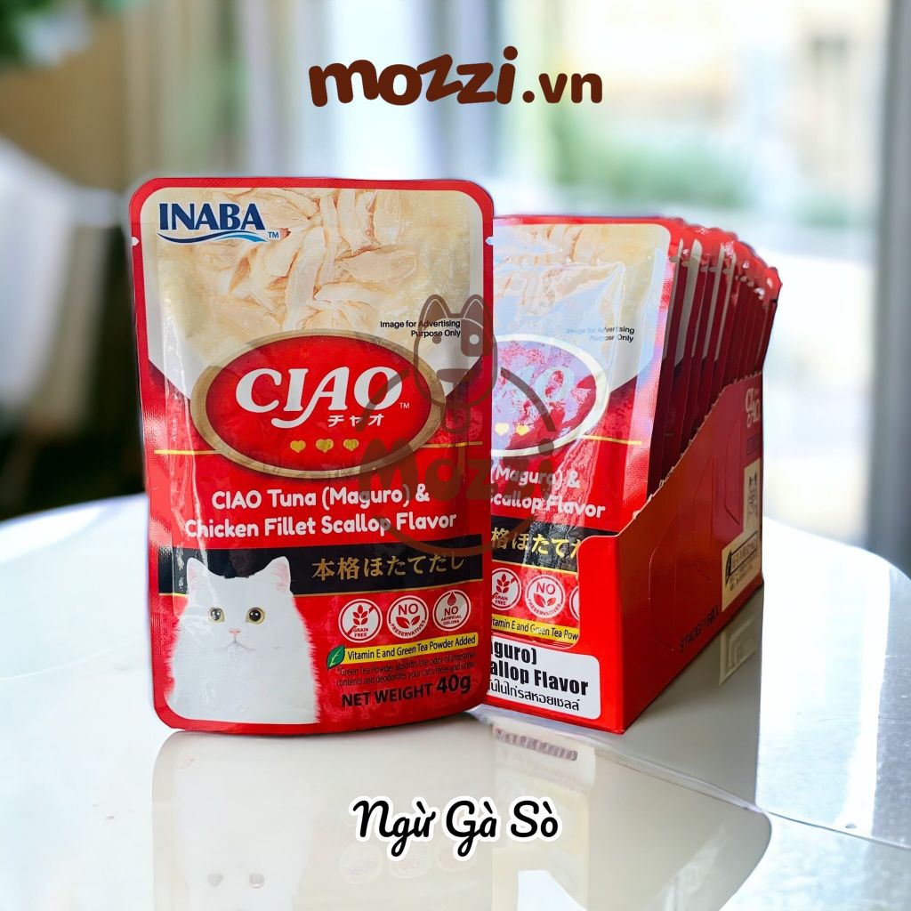 Pate cho mèo Ciao Gói 40gr
