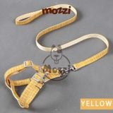  Dây dắt yếm ngực kẻ sọc caro cho chó 