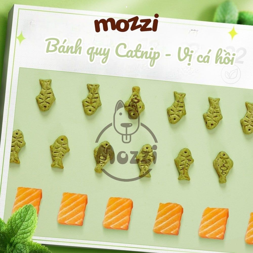 Snack cho mèo Bánh quy cá Catnip cỏ mèo QC