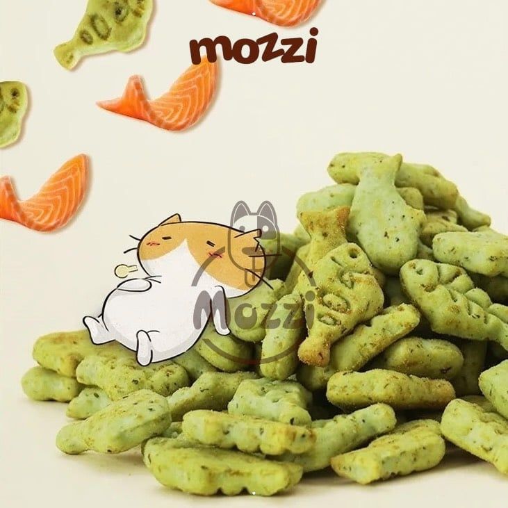 Snack cho mèo Bánh quy cá Catnip cỏ mèo QC